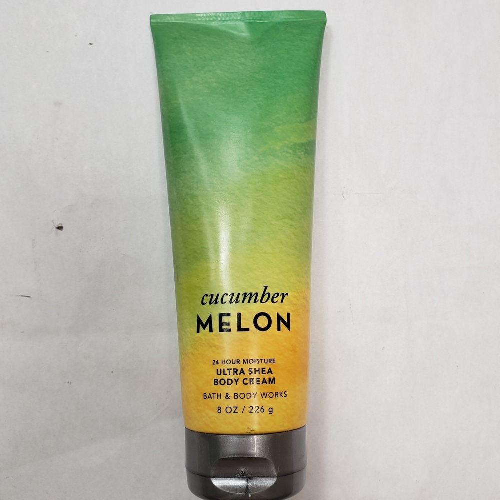 Bath And Body Works Cucumber Melon 24 Hour Ultra Shea Body Cream 8oz New Scented